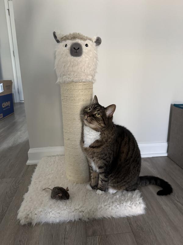 Frisco Animal Series Cat Scratching Post, Llama