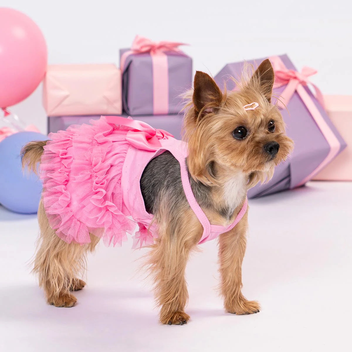 Bohemian Dog Tutu Dress PINK