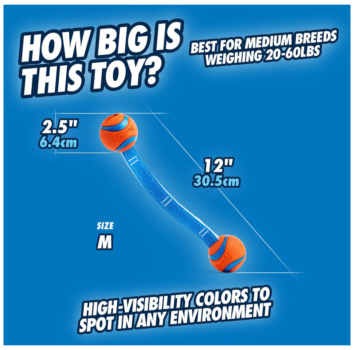 Chuckit! Ultra Duo Tug Tough Dog Toy, Medium