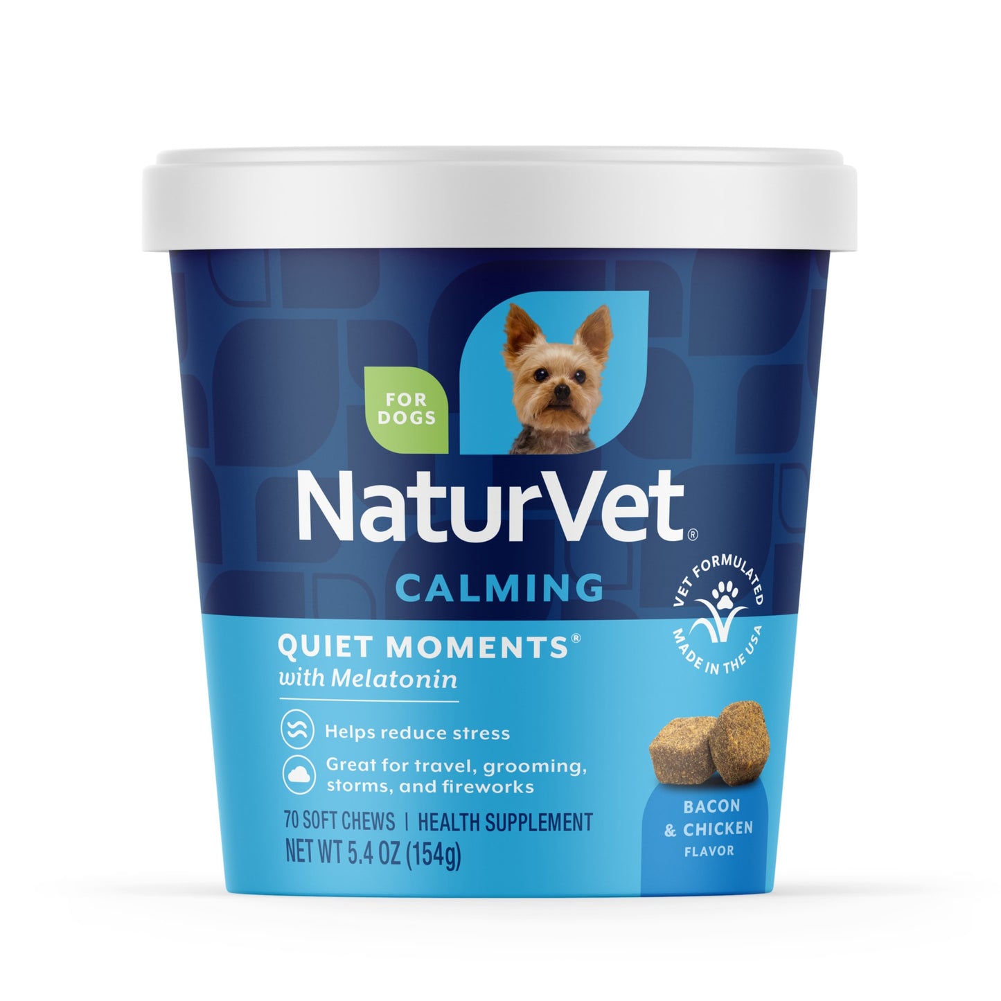 NaturVet Quiet Moments Calmantes Masticables para perros