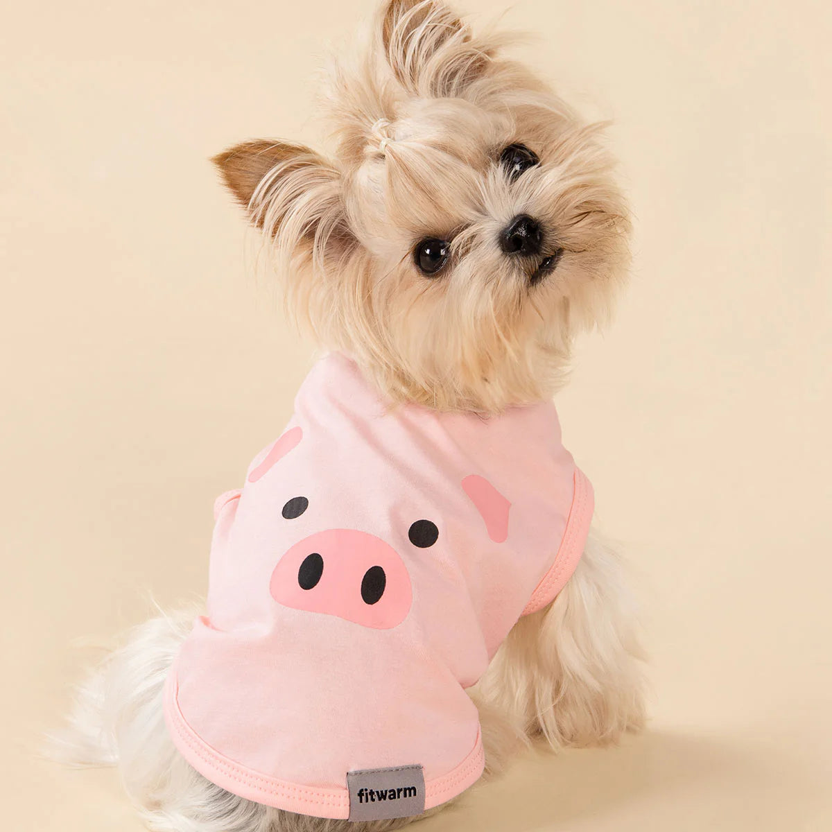 Cute Pink Pig Dog Shirt
