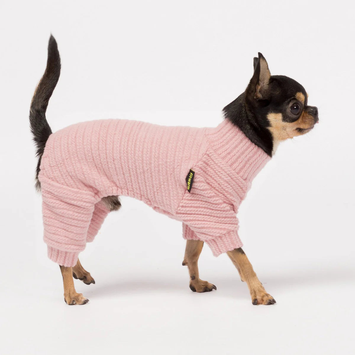pijama cuello tortuga tejido