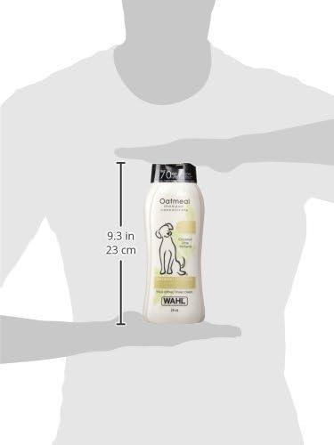 Wahl USA Shampoo para mascotas para aliviar la piel seca, fórmula de avena con coco y lima 24 onzas