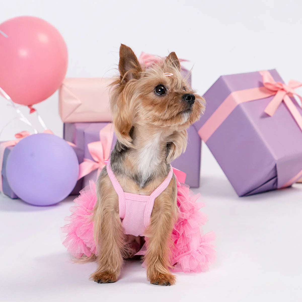 Bohemian Dog Tutu Dress PINK