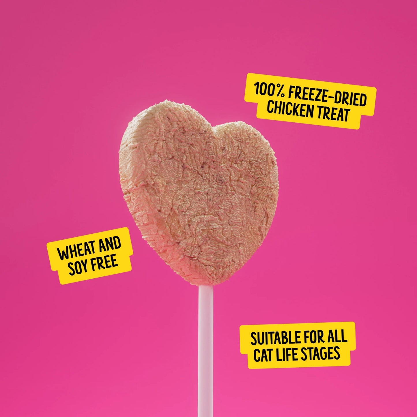 BONKERS Purrpops, Freeze Dried Chicken & Dried Catnip Lollipops Cat Treats, 18 unidades