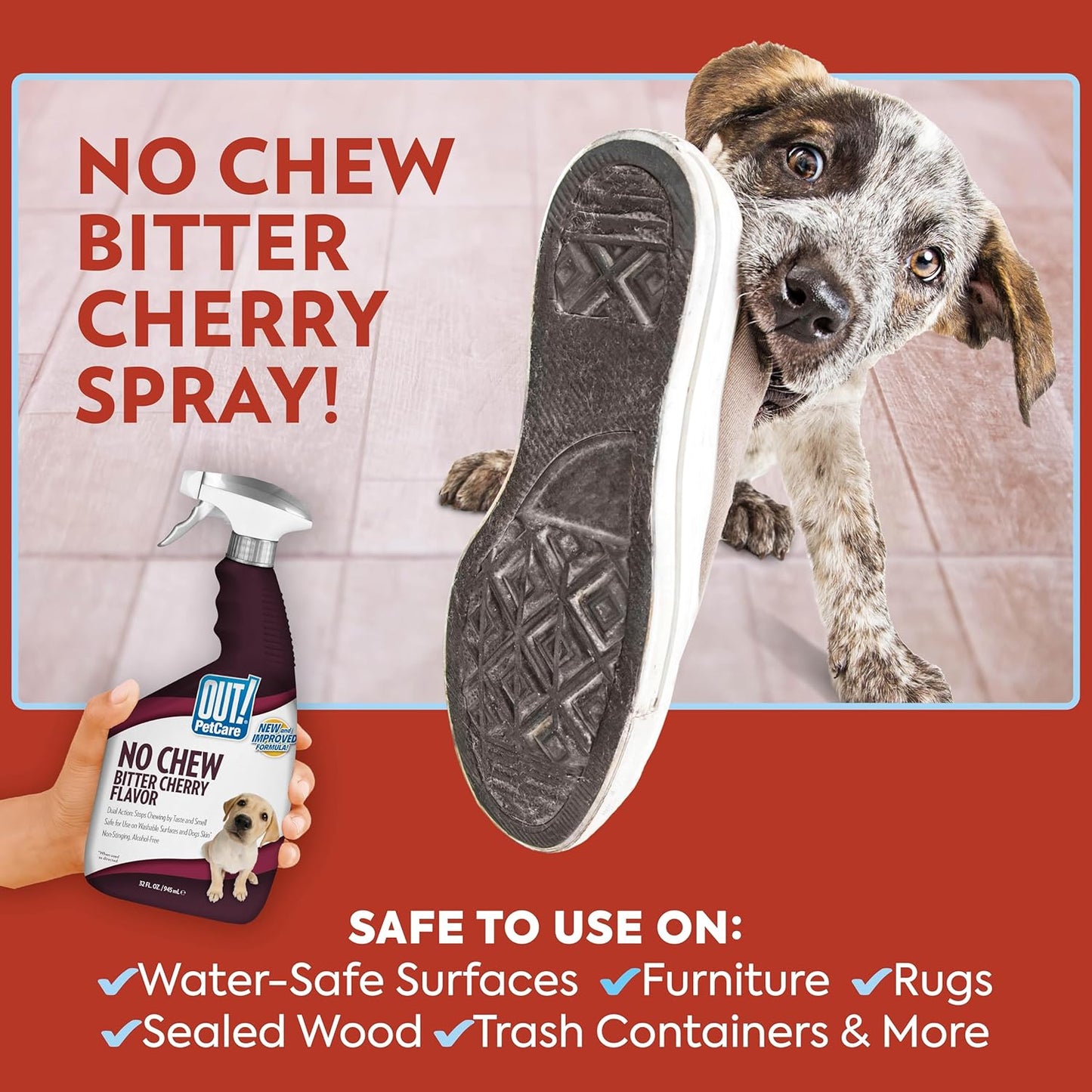 Out! PetCare No Chew Spray Antimordisco