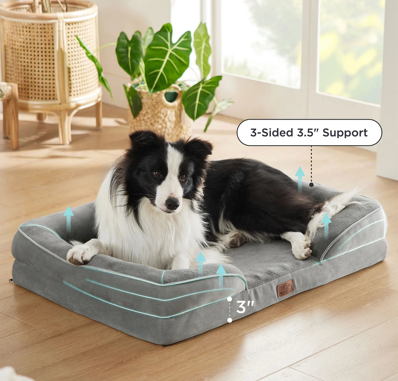 Cama ortopédica extragrande para perros