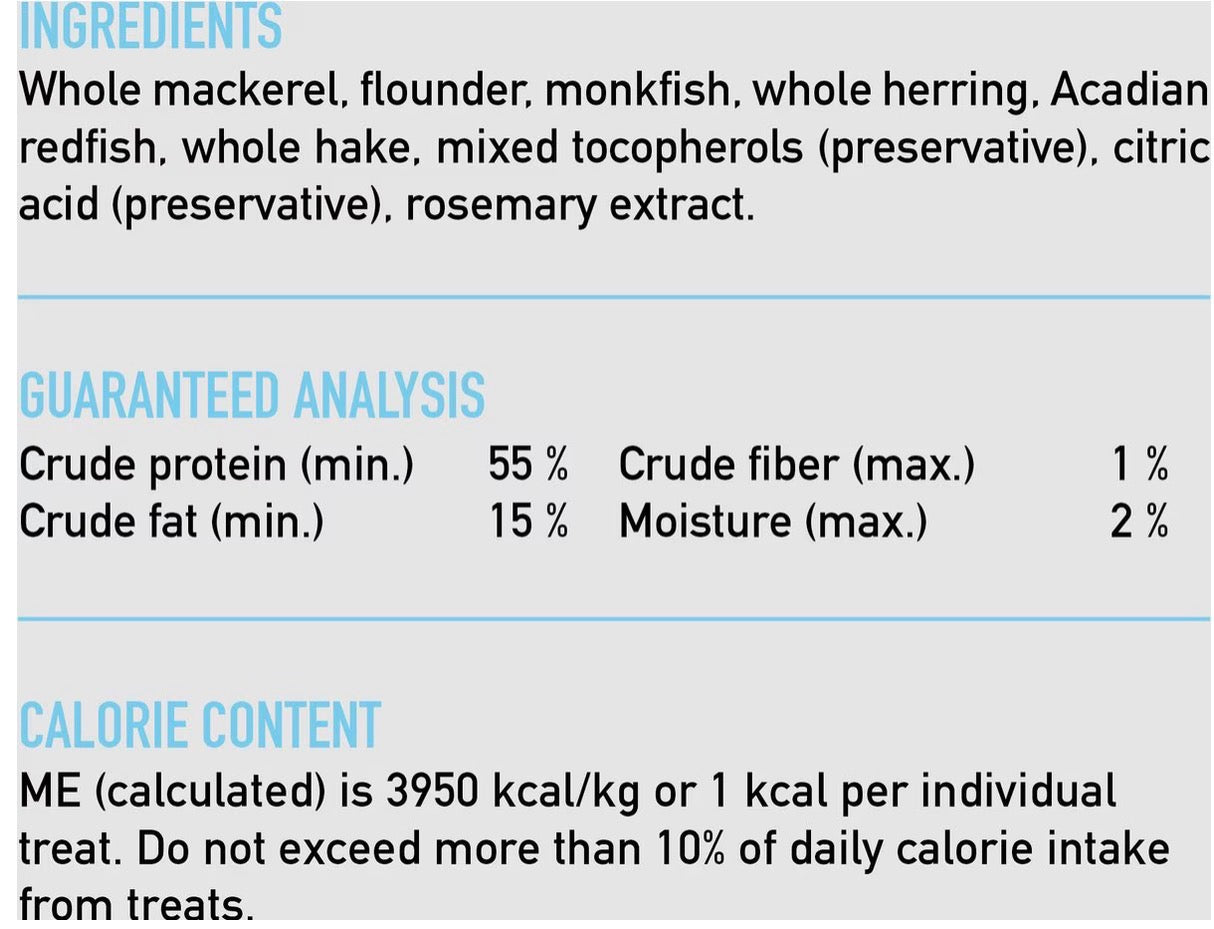 ORIJEN Freeze Dried Cat Treats Grain Free High Protein Raw Animal Ingredients Six Fish 1.25oz Bag