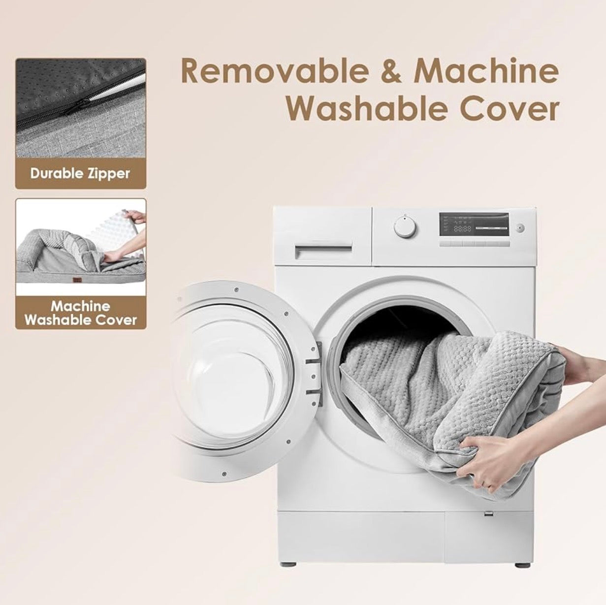 Cama ortopédica para raza grande XL, cobertor lavable