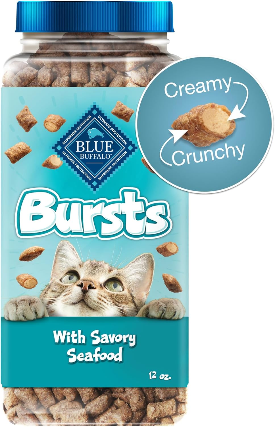 Blue Buffalo - Premios crujientes Bursts para gatos, de pollo