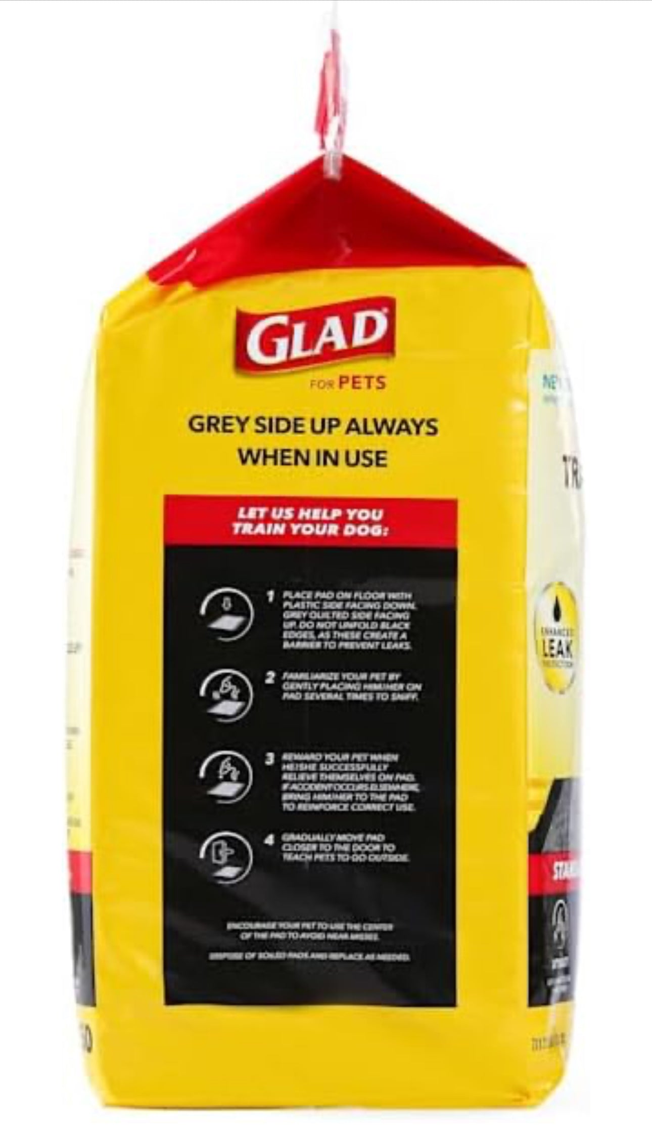 Glad for Pets|Pads de carbón negro para orina de mascotas, desechables, súper absorbentes (23x23 pulgadas, 50 unidades)