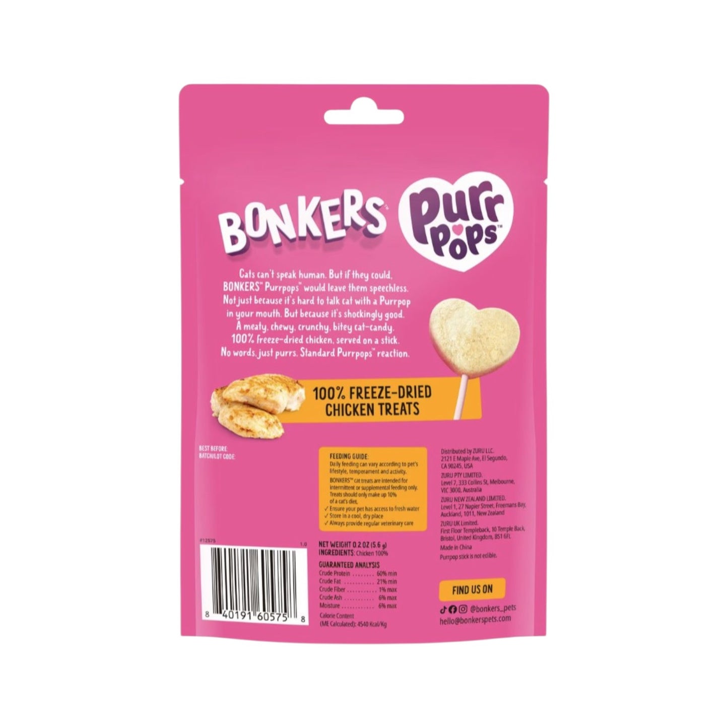 Bonkers Purr Pops Grain-Free