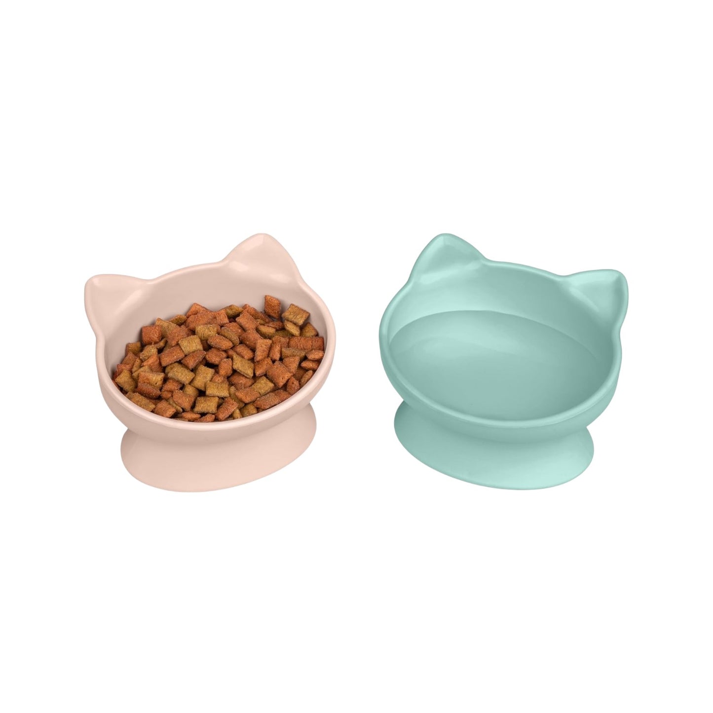 Kitty City Cuencos elevados para gato (Paquete de 2)