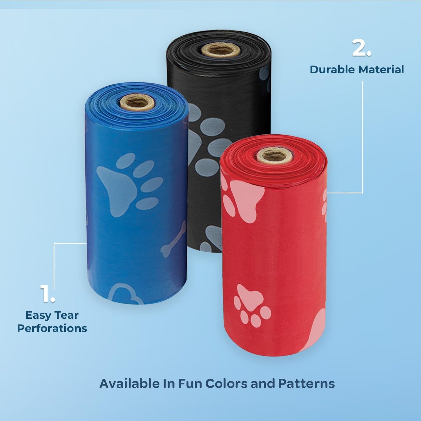 Best Pet Supplies - Bolsas para excremento plástico grueso, surtido, (paquete de 10 unidades)