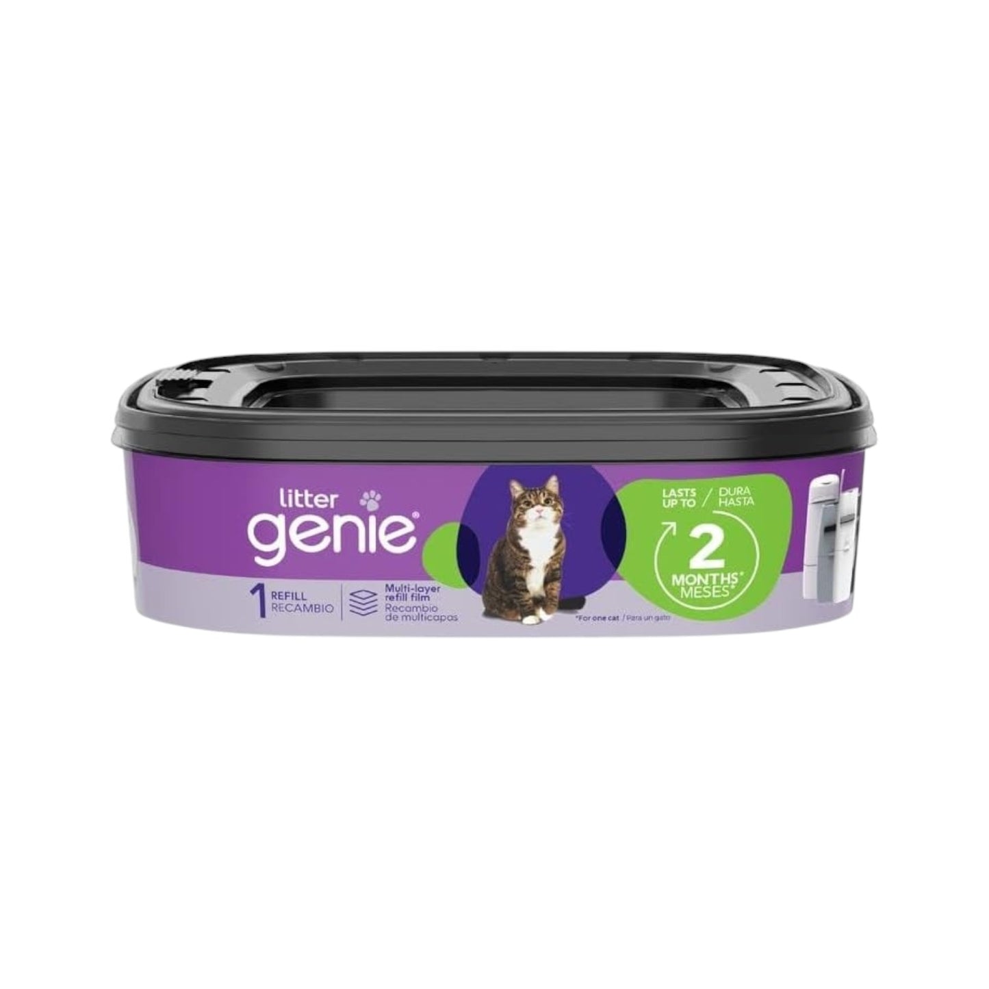 Sistema de eliminación y cartuchos de recarga de arena para gatos Litter Genie, Paquete de 10
