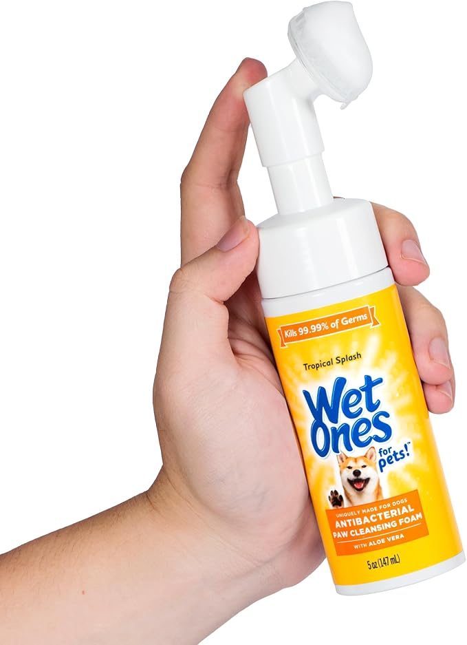 Wet Ones for Pets Espuma limpiadora de patitas antibacteriana