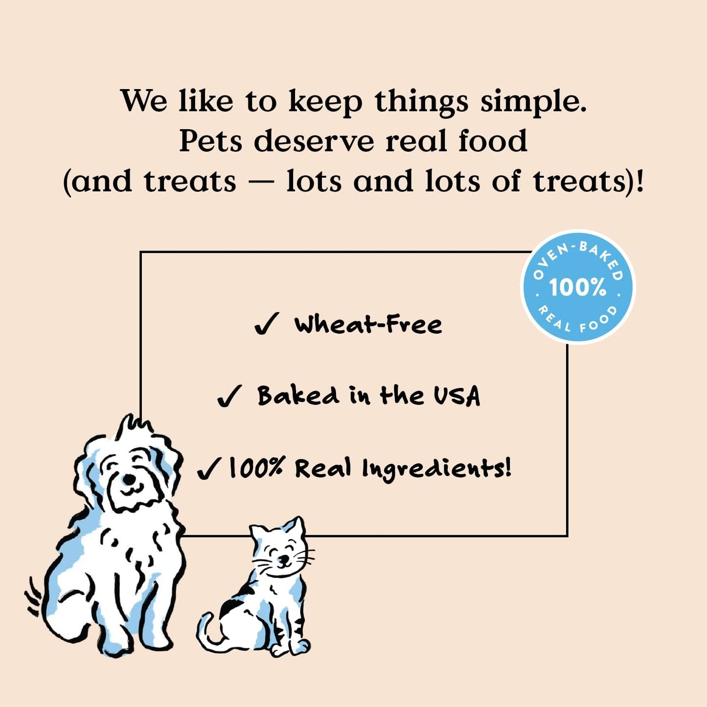 Bocces Bakery Golosinas para perros para apoyo de la piel y el pelaje