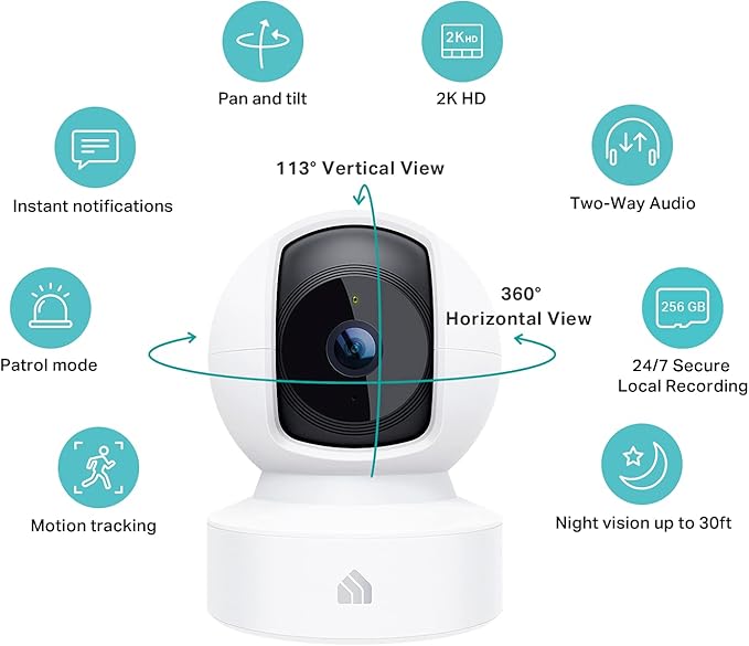 Kasa - Cámara de seguridad inteligente de 2K