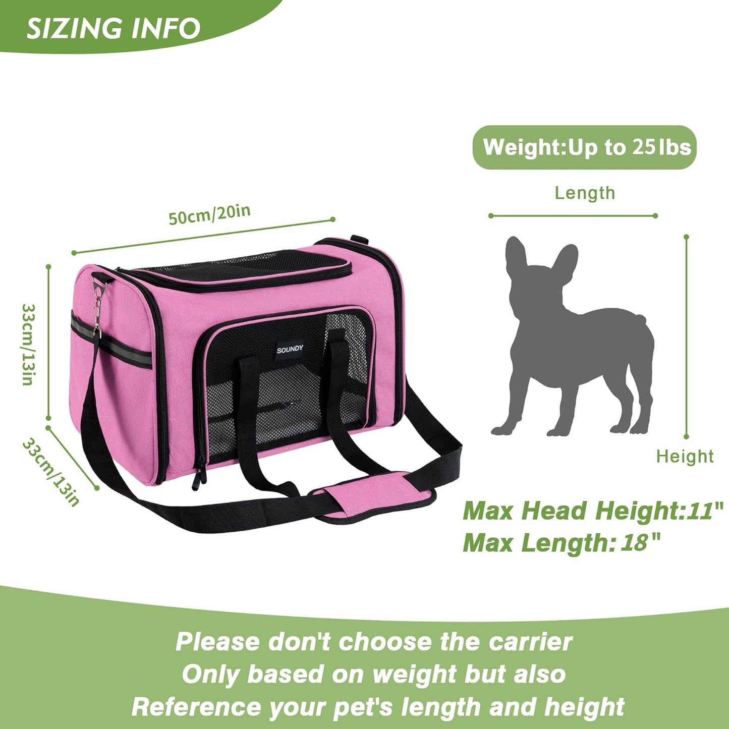 Soundy Transportador para perros y gatos