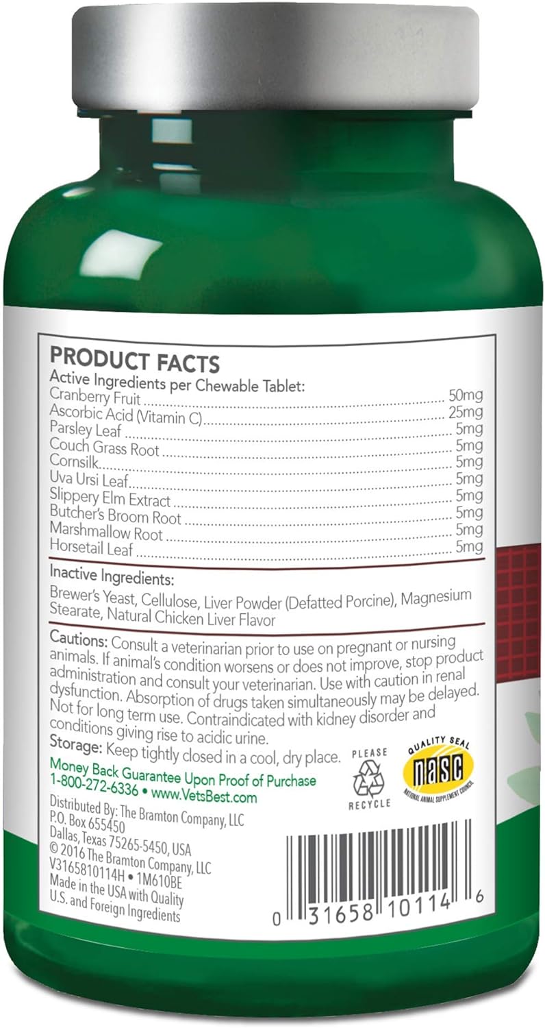 Vet's Best Masticables de apoyo del tracto urinario para gatos