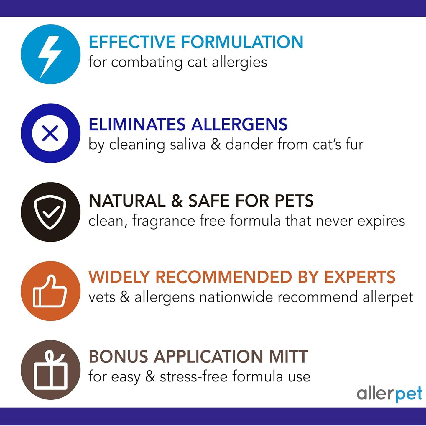 Removedor de caspa de gato de Allerpet, 12 oz