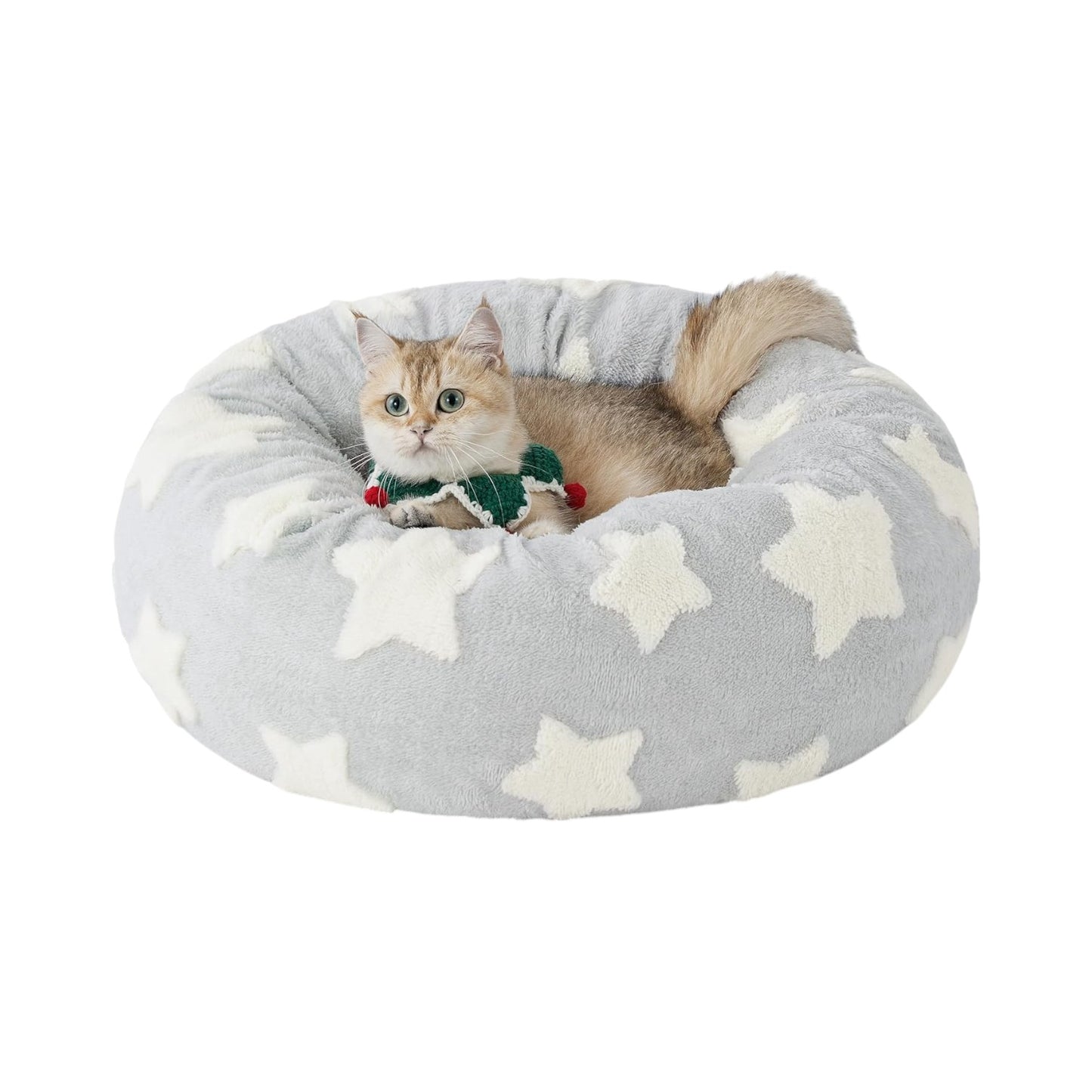 Lesure - Cama para perros pequeños y gatos en forma de dona