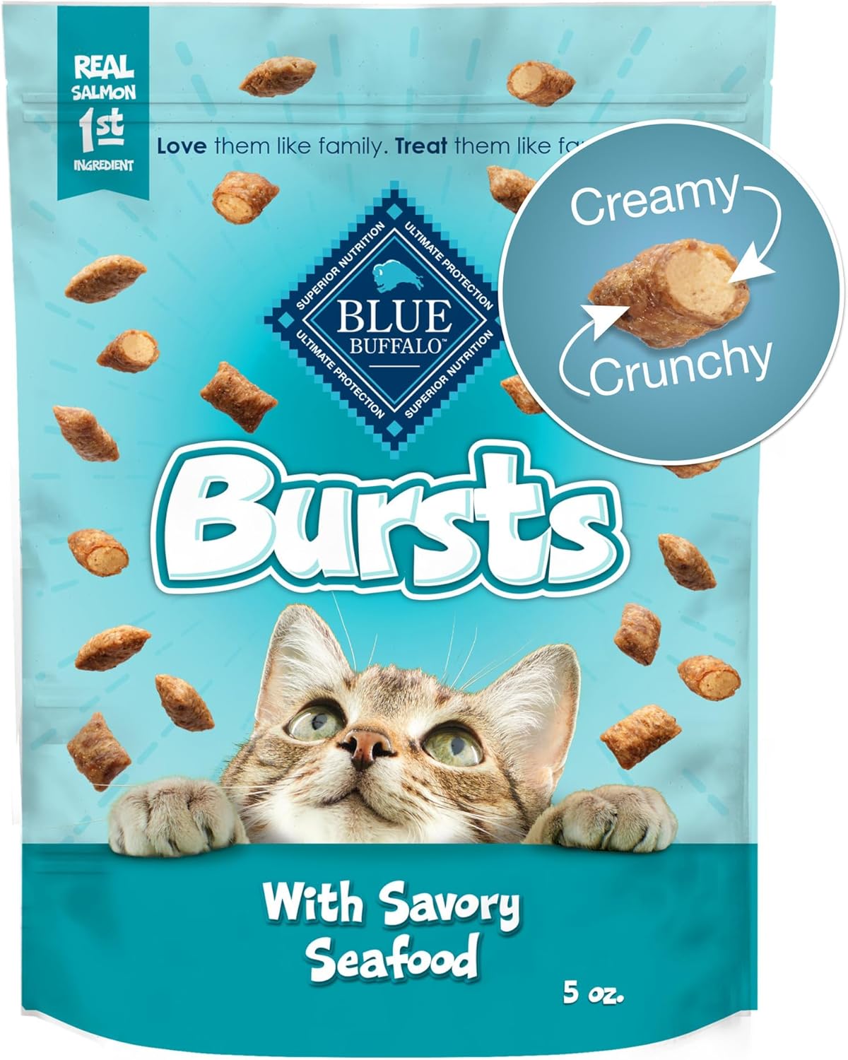 Blue Buffalo - Premios crujientes Bursts para gatos, de pollo