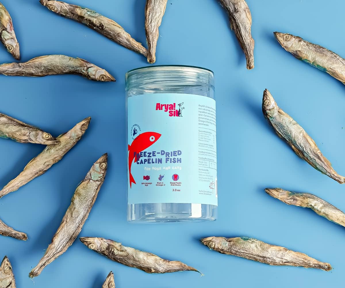 Arya sit- Golosinas para perros liofilizadas (pescado capelán)