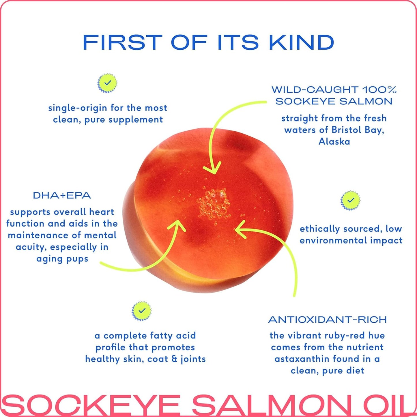 Native pet, Sockeye salmon oil