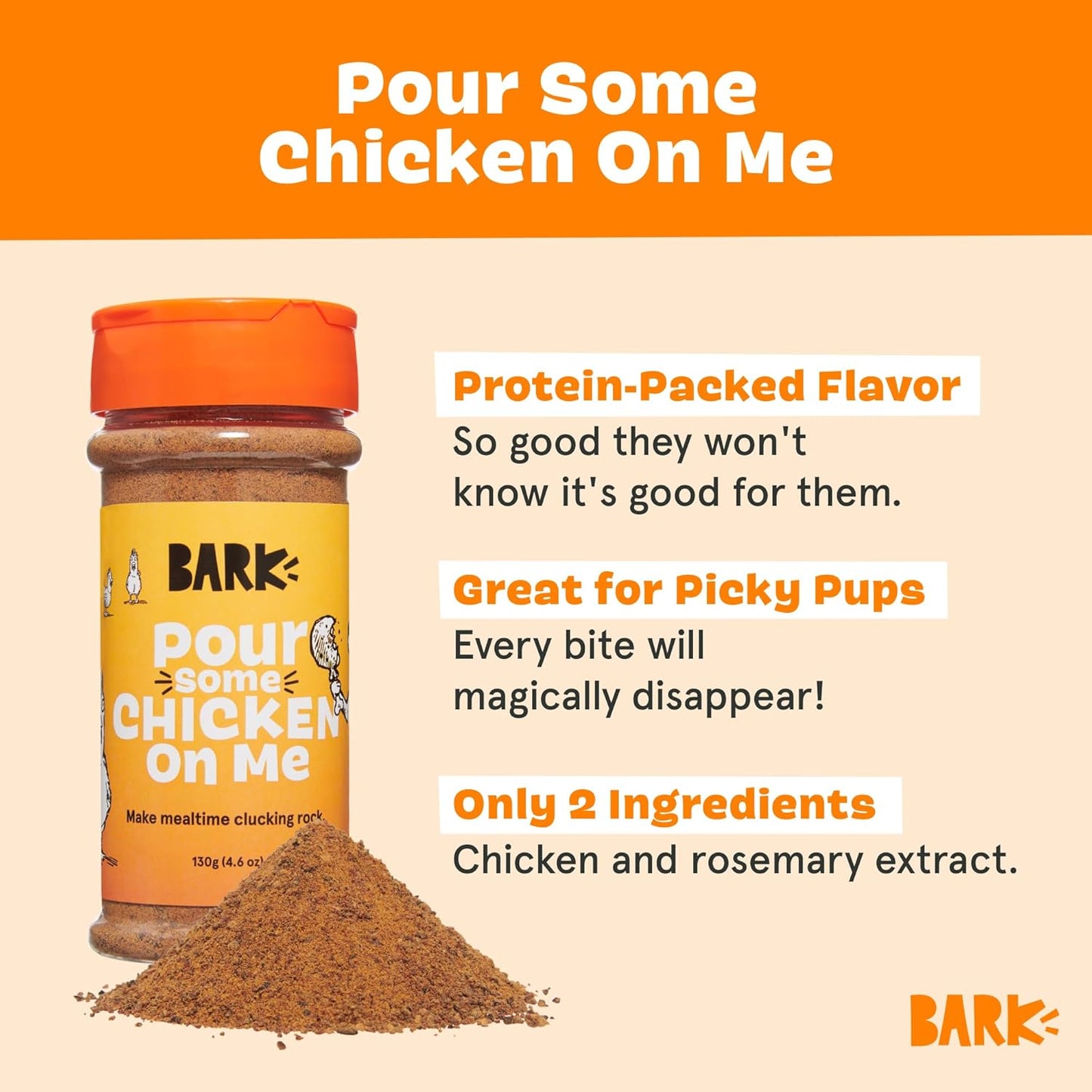 Bark - Sprinkles de pollo para perros