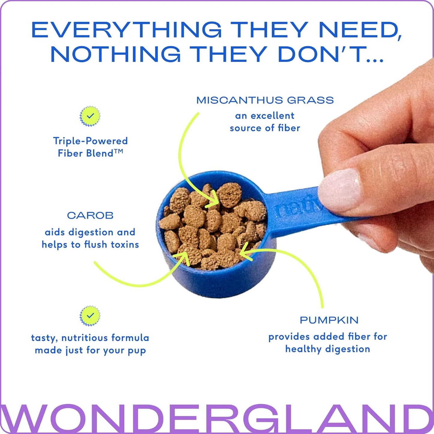 Native Pet WonderGland - Tratamiento de glándulas anales para perros con fibra