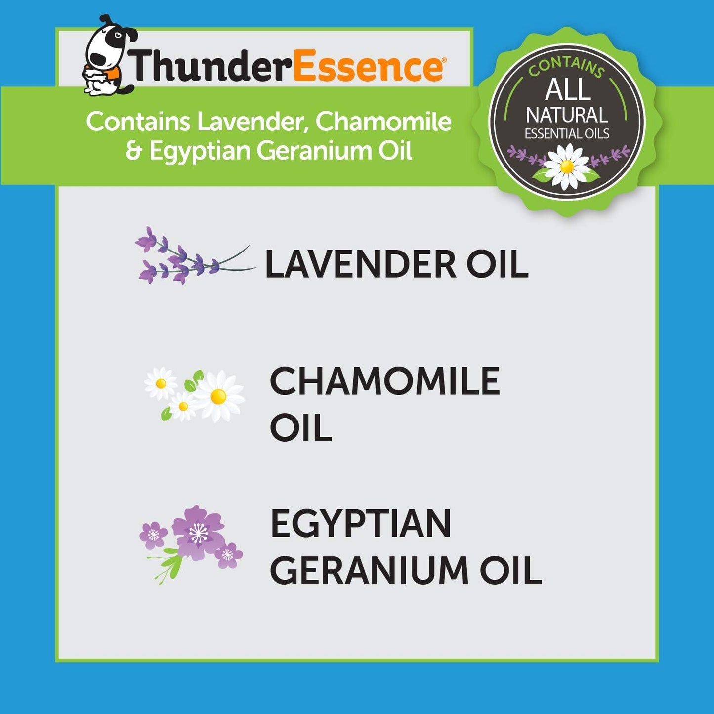 ThunderEssence - Aceites esenciales calmante para perros, 4 onzas