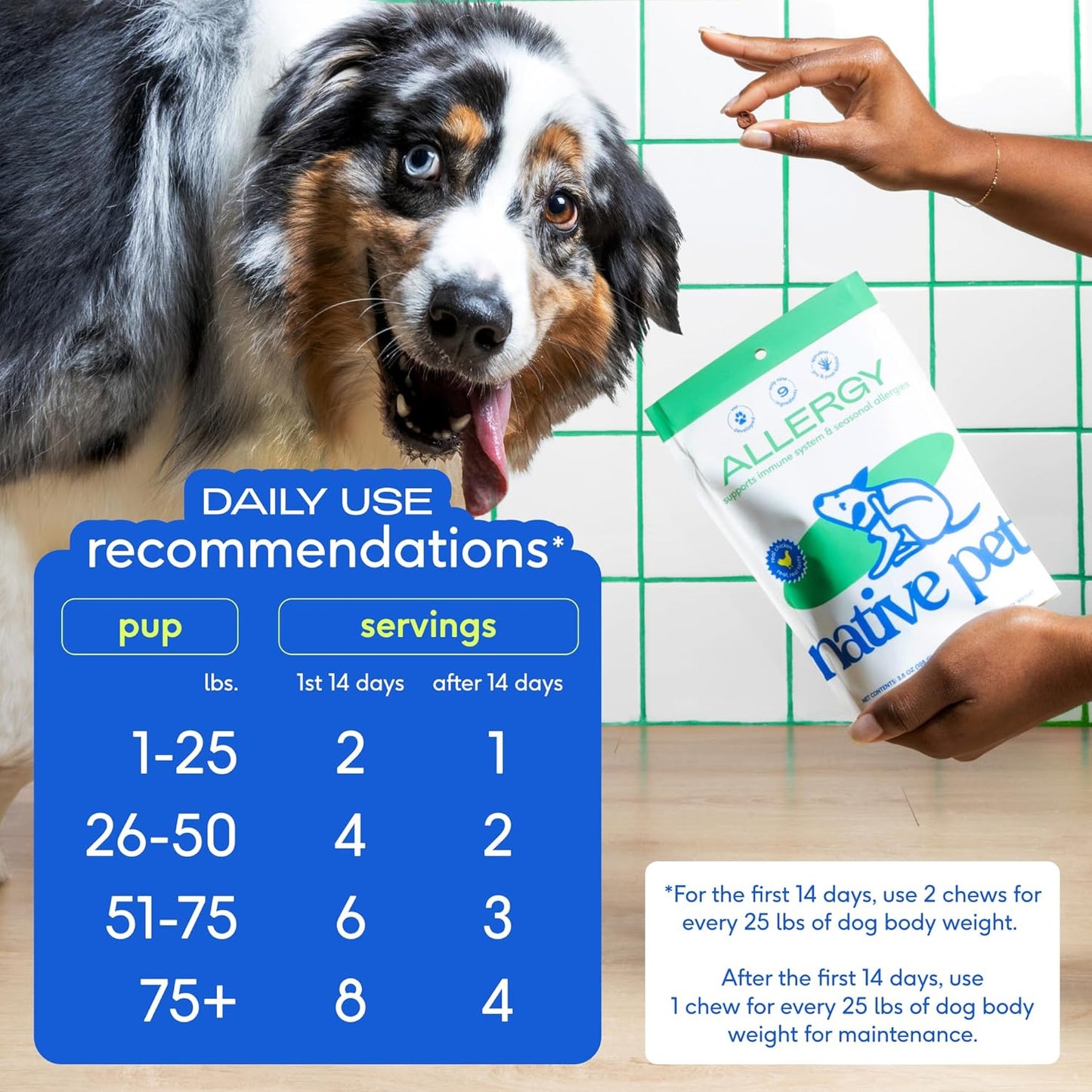 Suplemento para alergias para perros Allergy Native pet