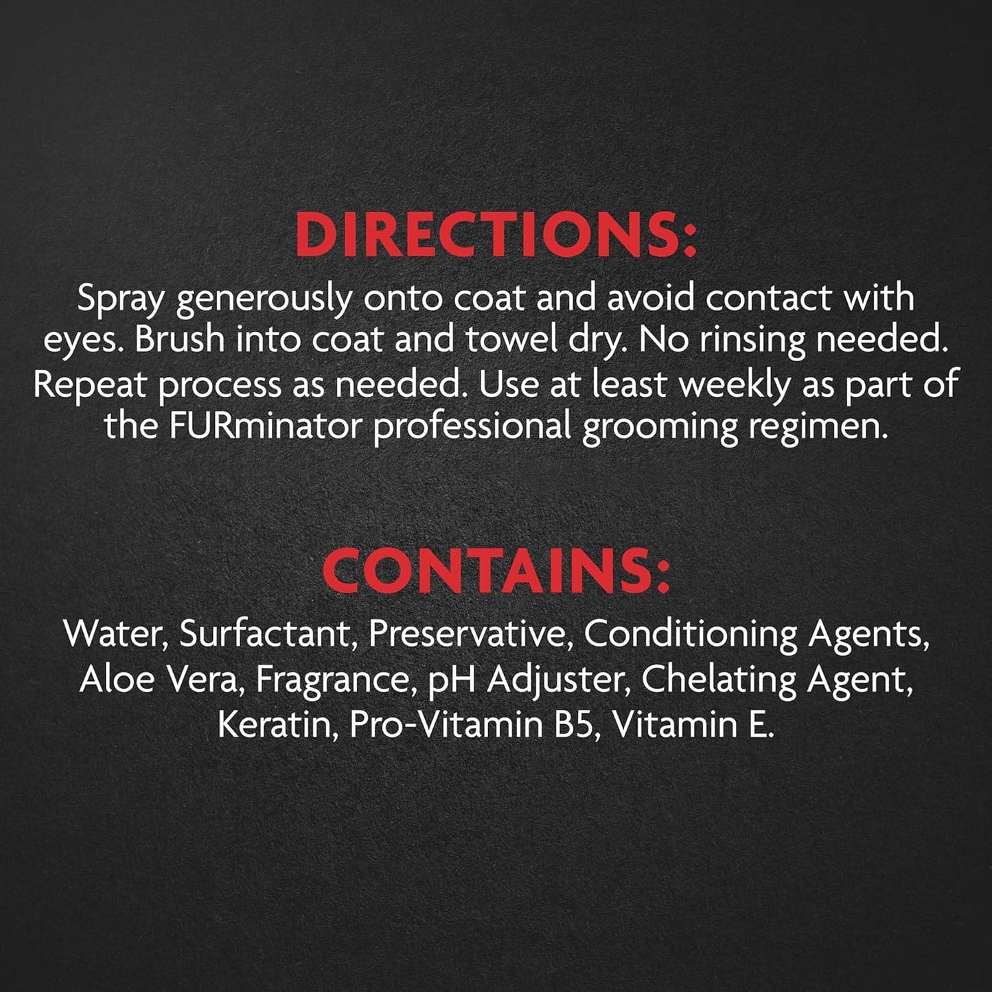 FURminator Spray antidesprendimiento sin agua sin enjuague para perros