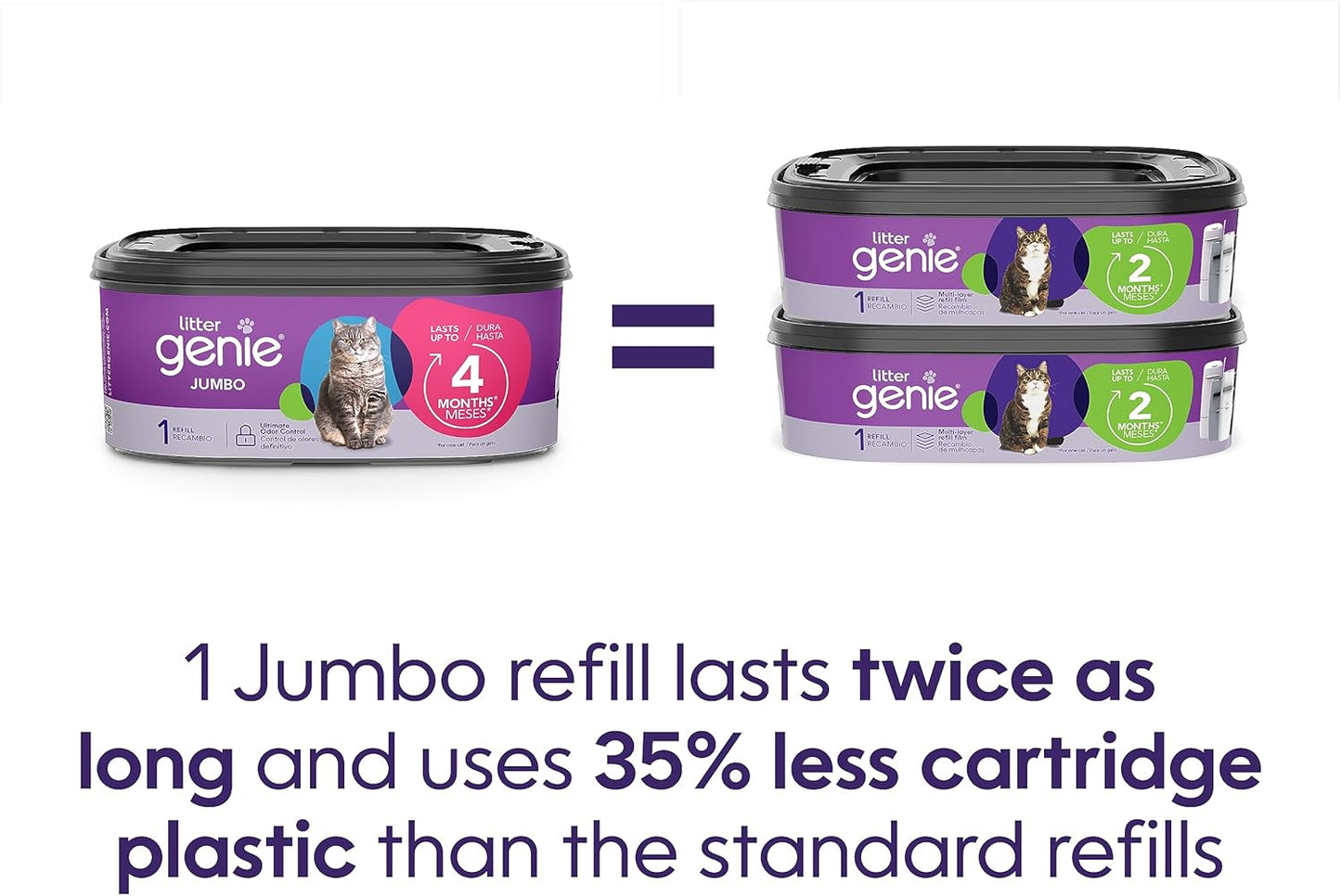 Litter Genie Bolsas de repuesto | Paquete de 1 Jumbo