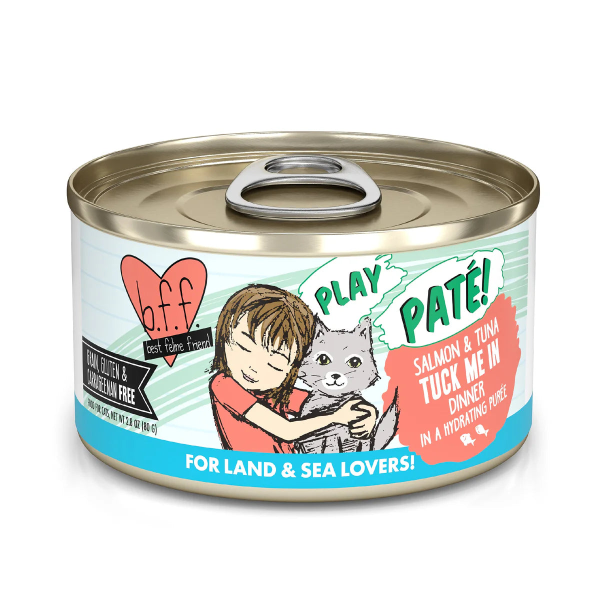 Weruva Salmon & Tuna Tuck Me In - Paté Paquete de 12 - 2.8 oz