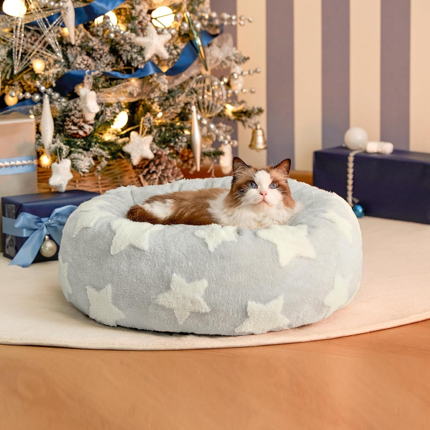 Lesure - Cama para perros pequeños y gatos en forma de dona