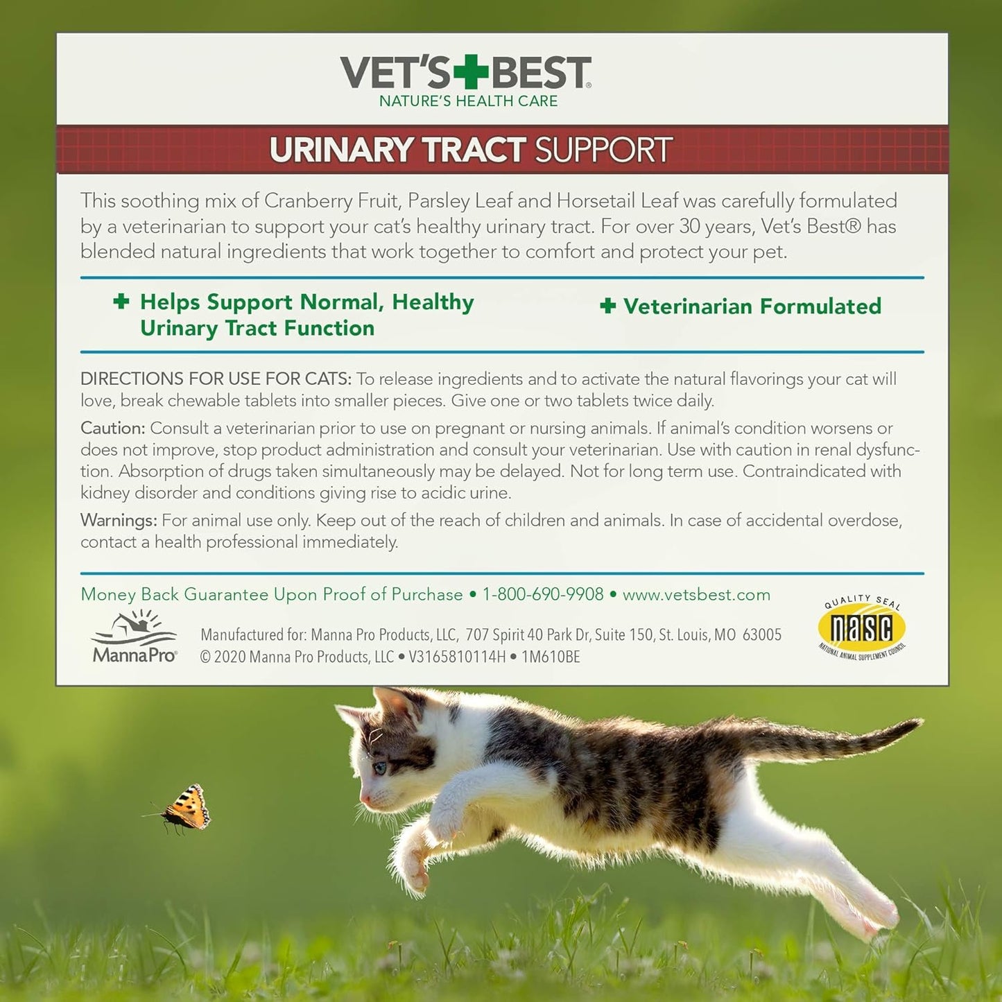 Vet's Best Masticables de apoyo del tracto urinario para gatos