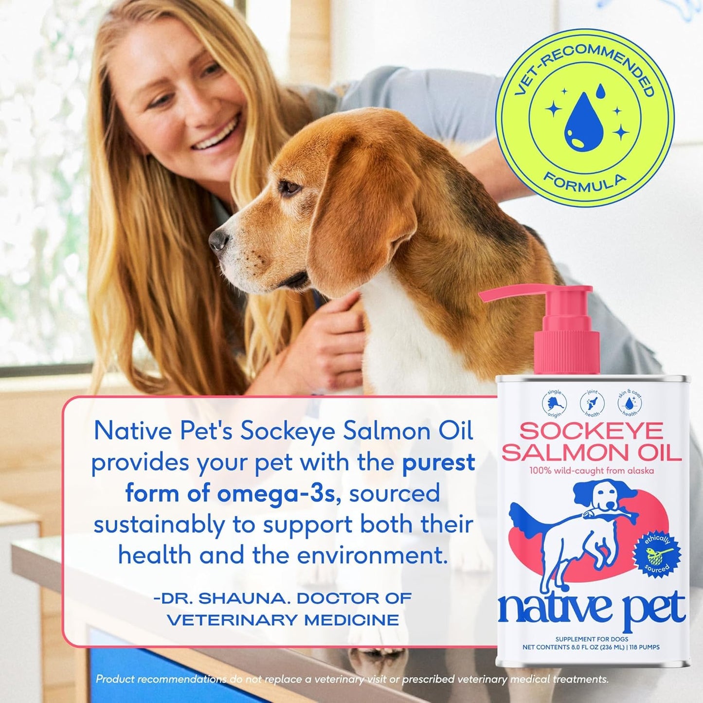 Native pet, Sockeye salmon oil