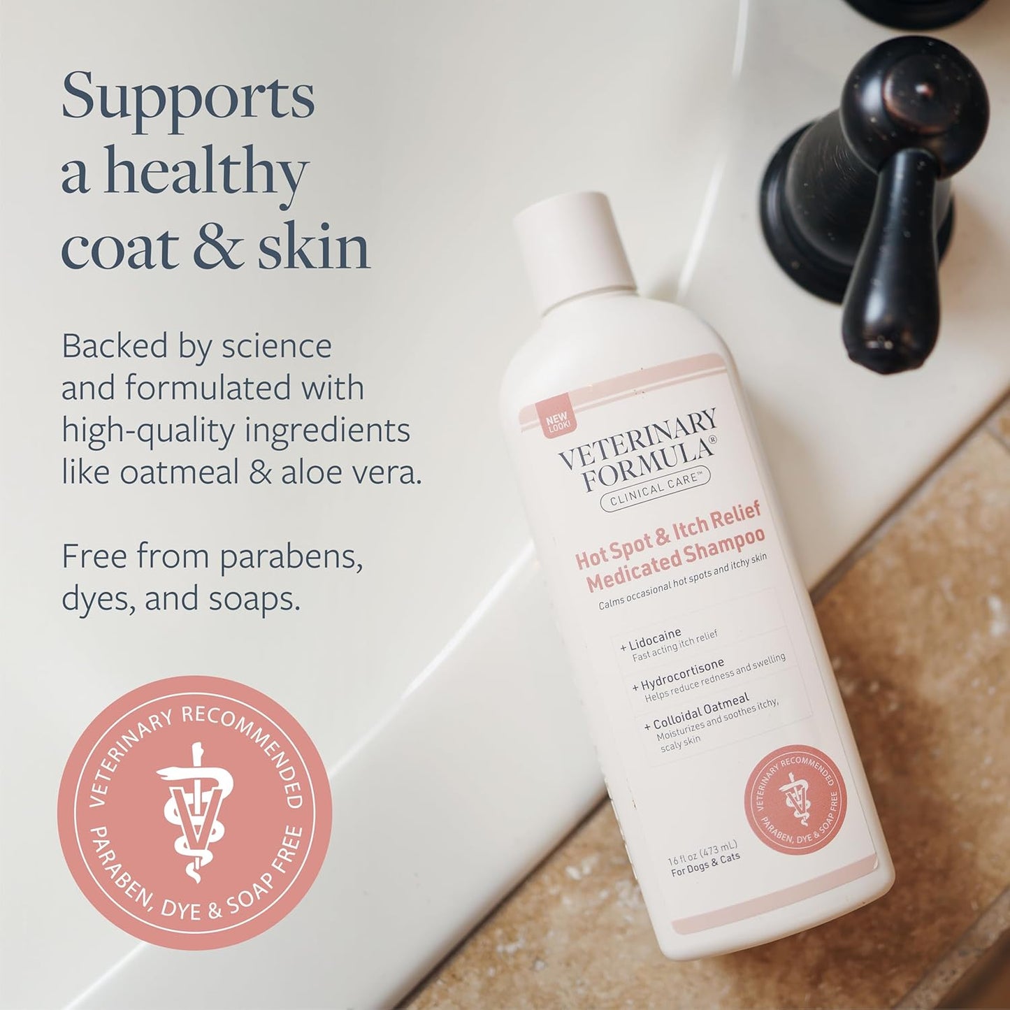 Veterinary Formula- Shampoo contra la comezón para perros y gatos