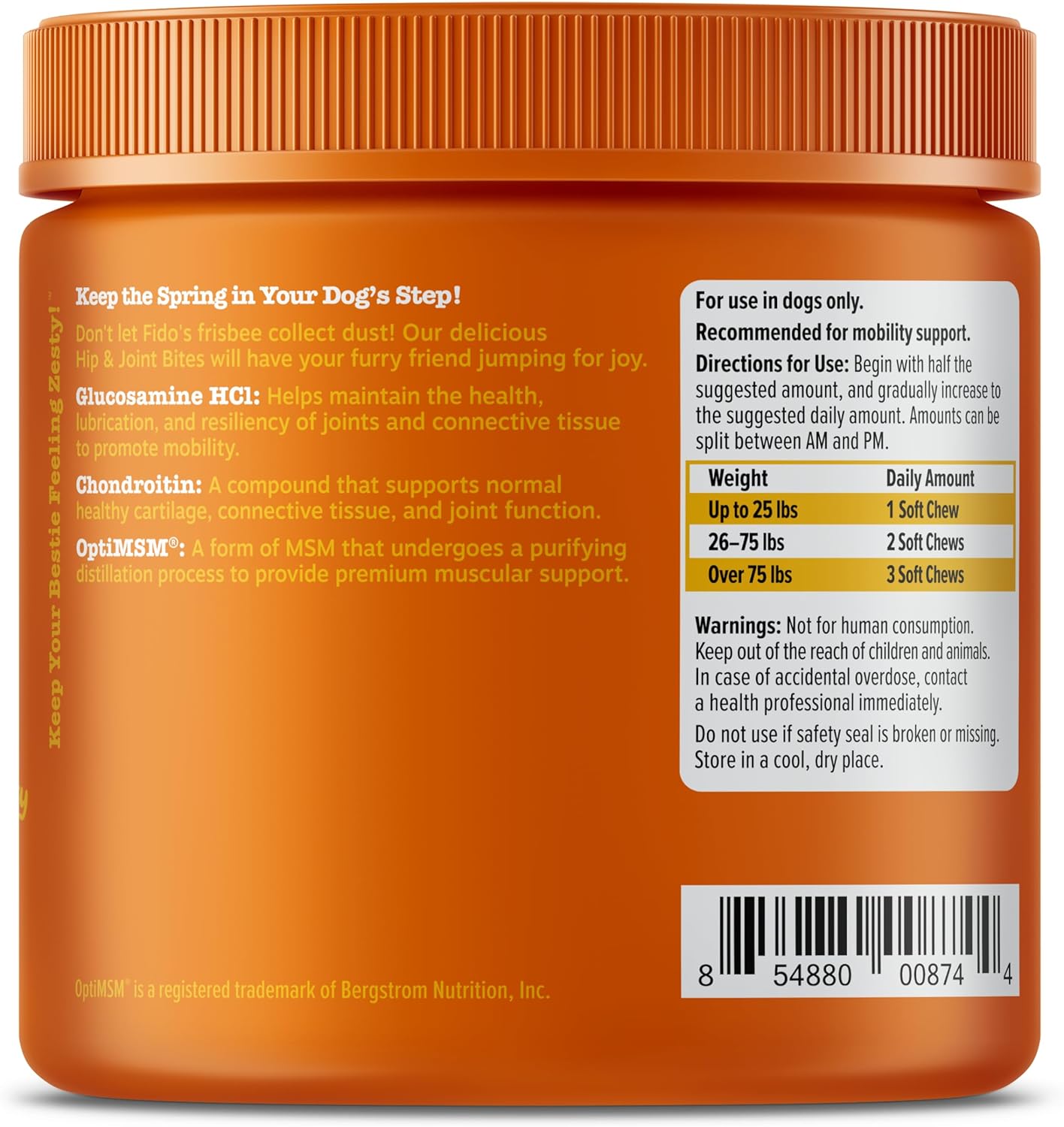 Zesty Paws- Hip and joint bites, 90 masticables