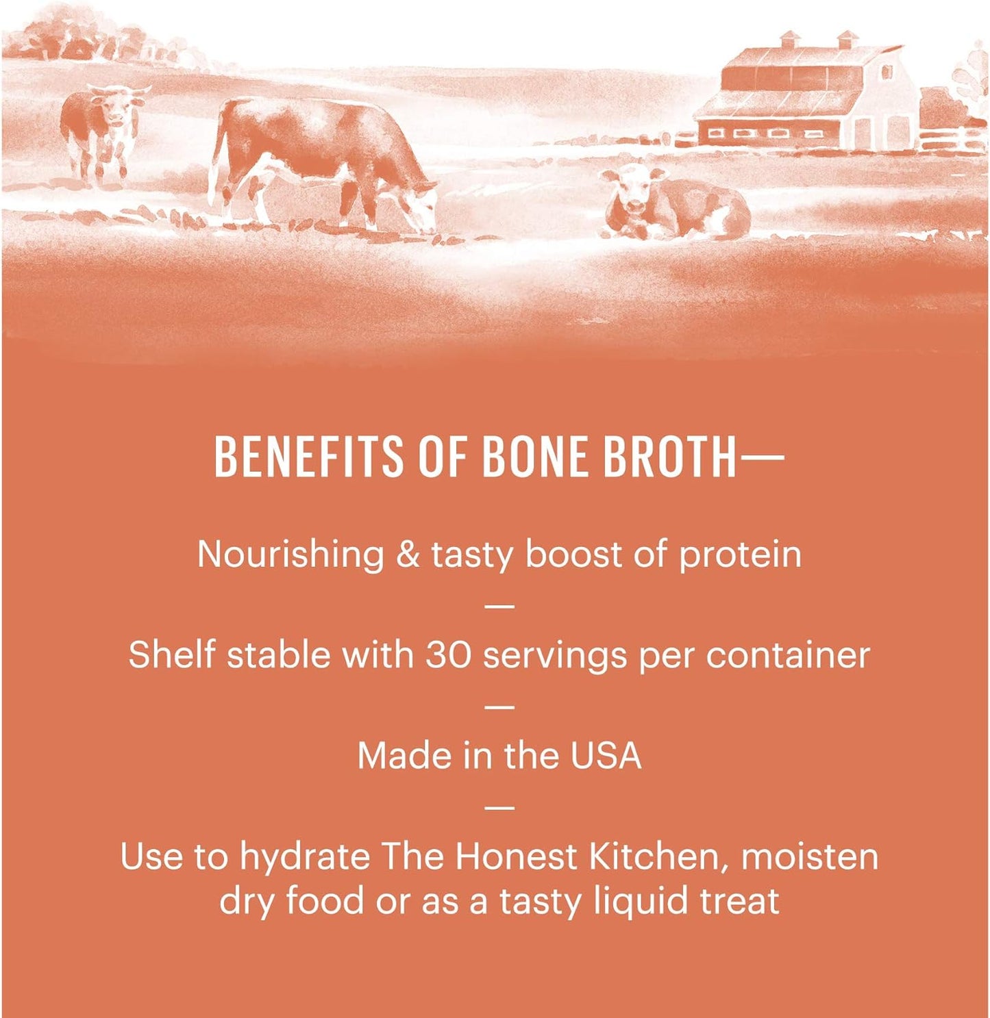 The Honest Kitchen Daily Boosts: Caldo de hueso de res para perros y gatos