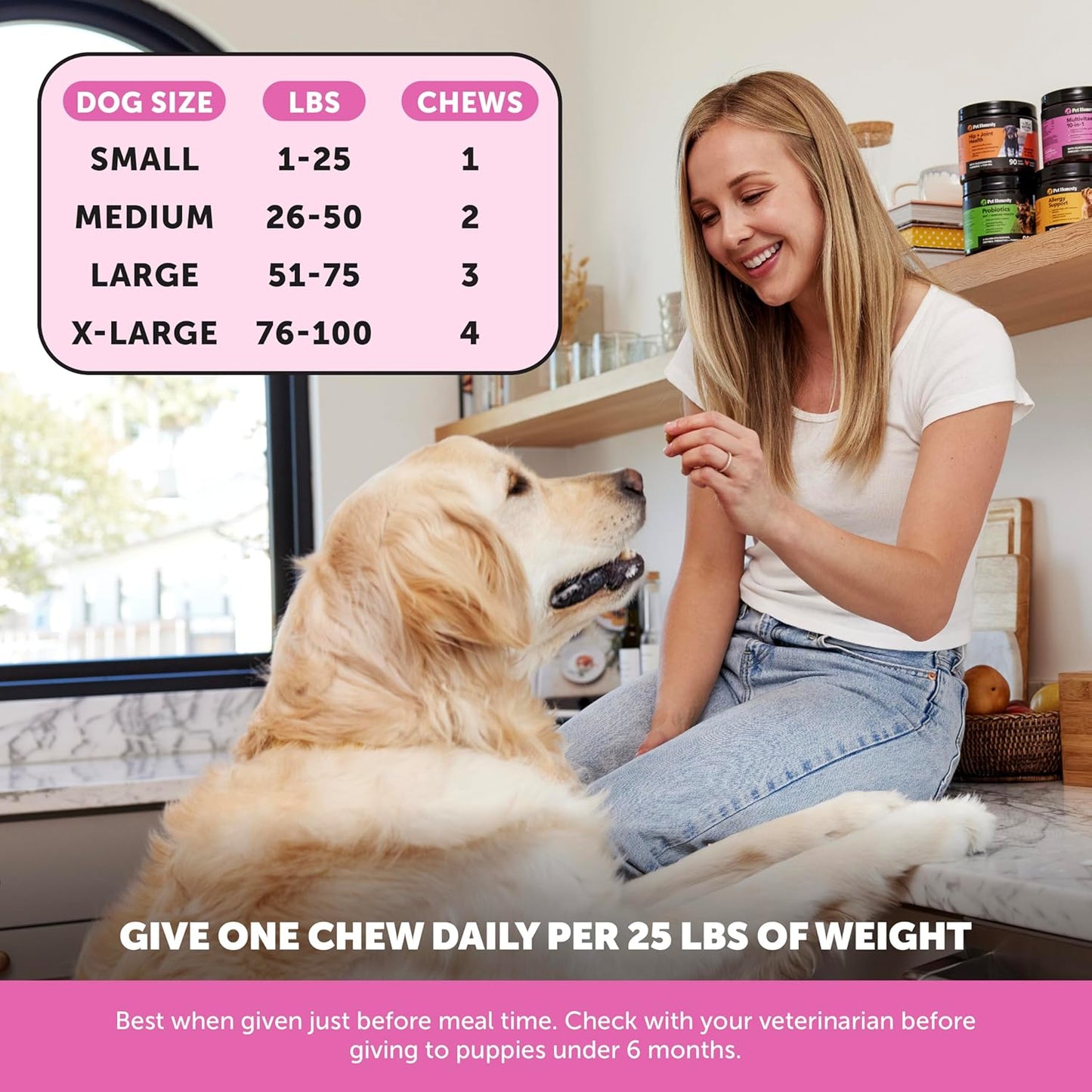 Pet Honesty - Suplemento multivitamínico para perros, 90 unidades