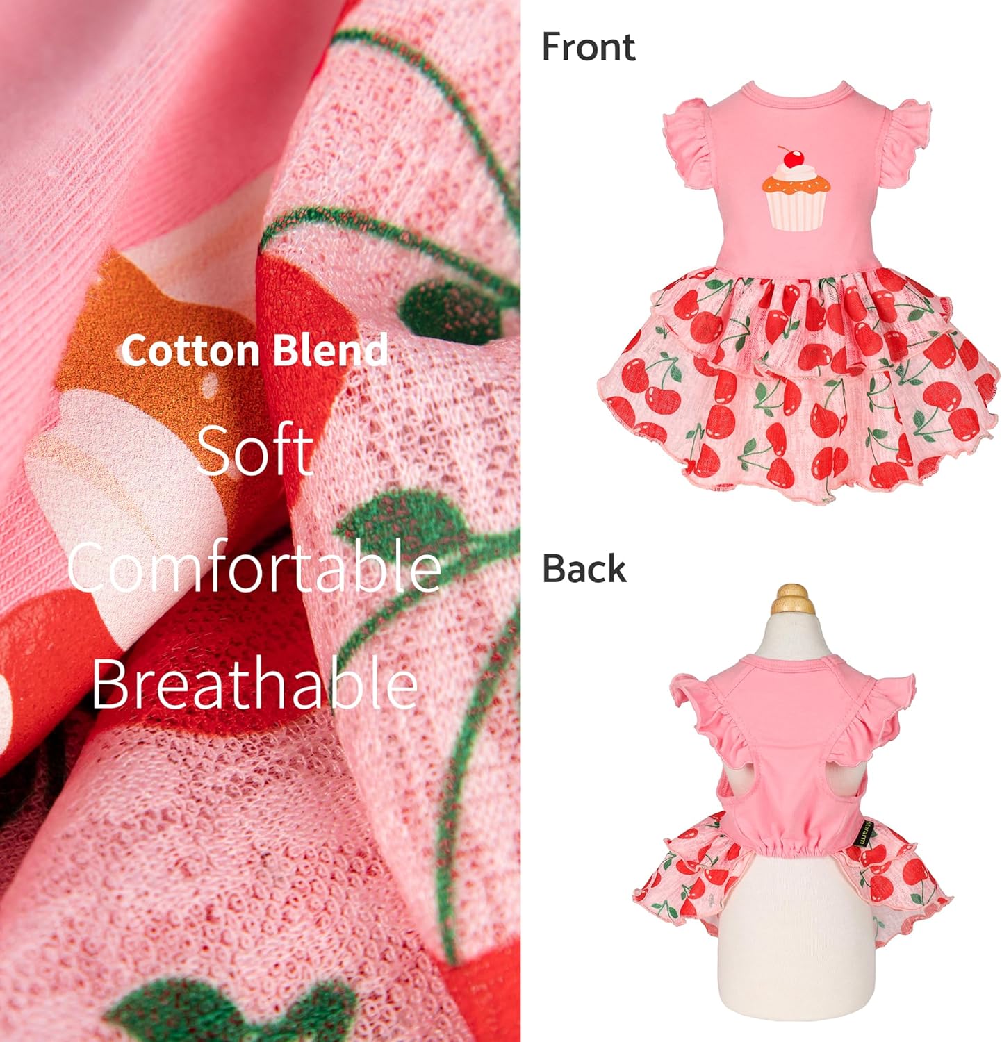 Fitwarm Cherry Cupcake Vestido