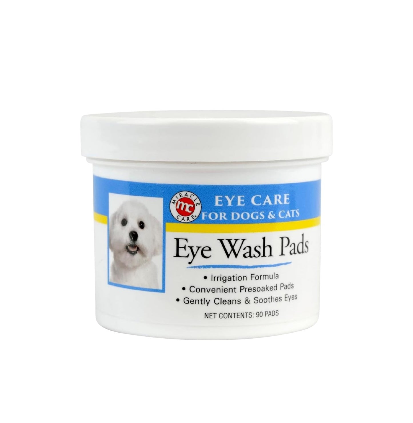 Pads para limpieza de ojos Miracle Care Eye transparente, estéril