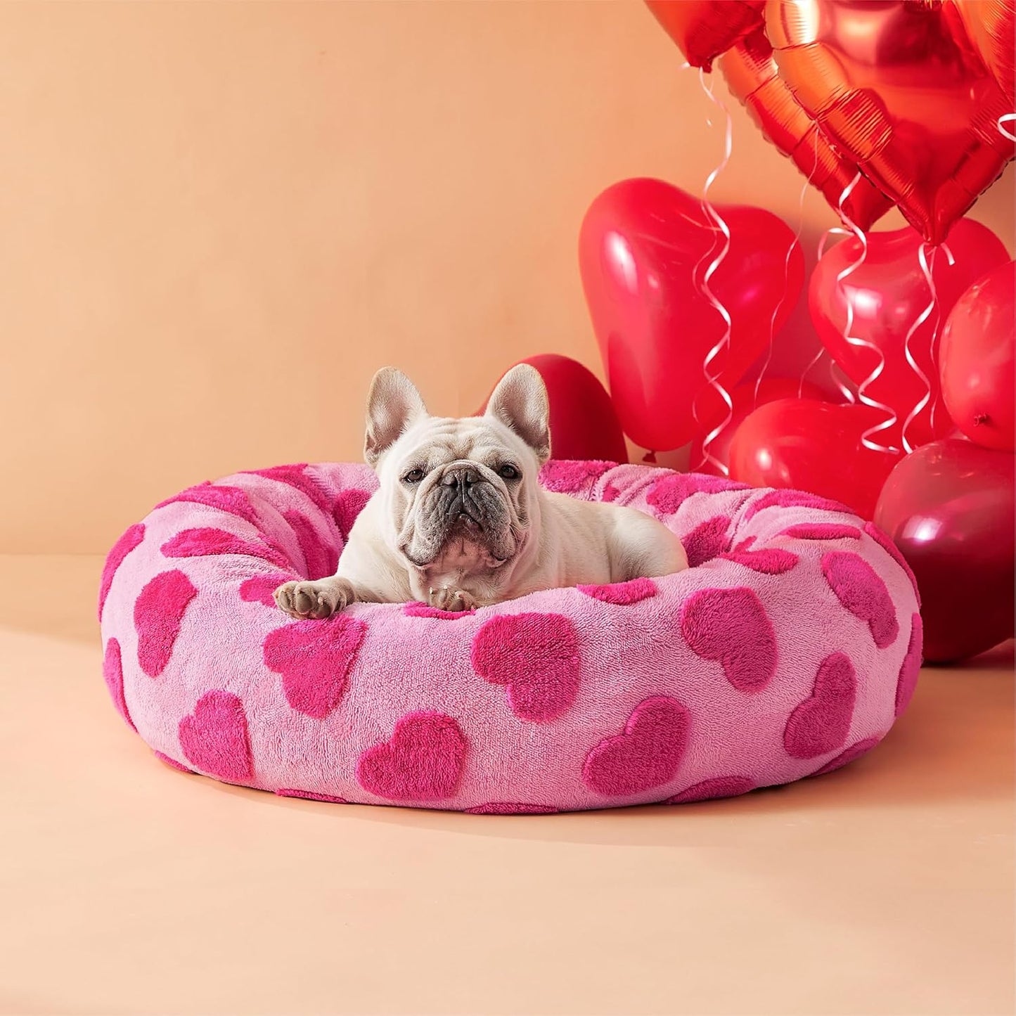 Lesure - Cama para perros medianos en forma de dona