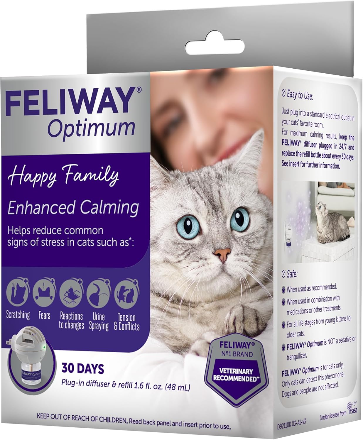 FELIWAY Optimum Cat - Difusor de feromonas calmante mejorado