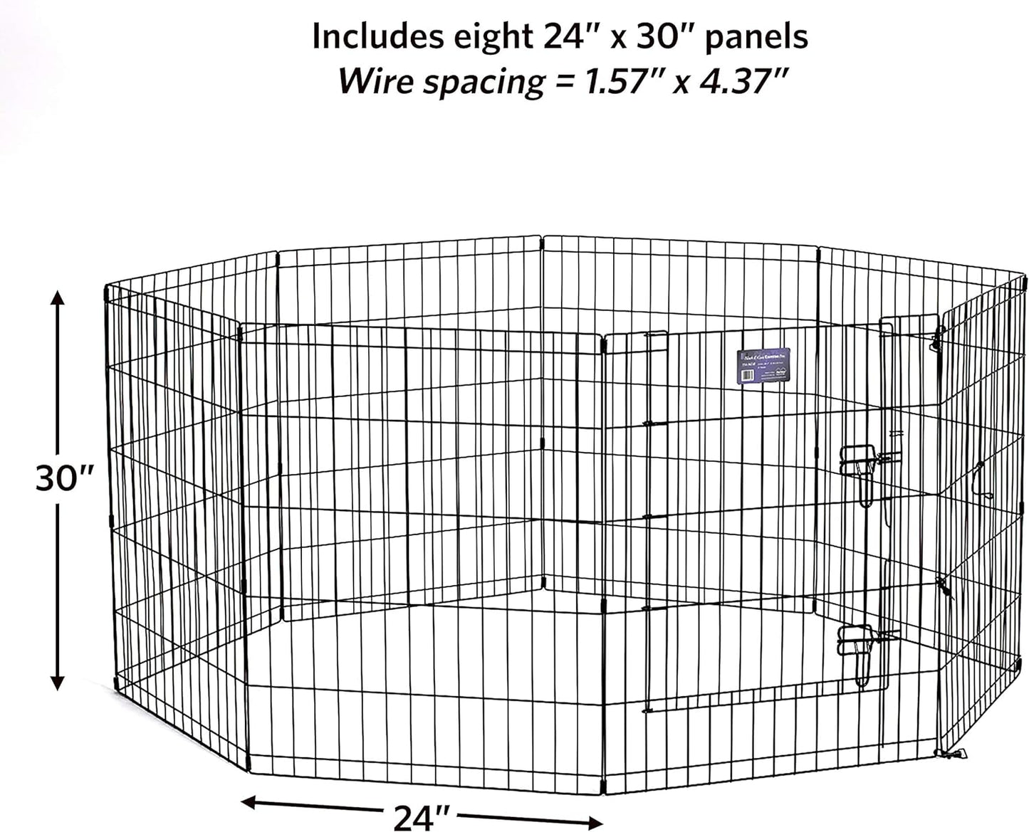 Midwest, corral de ejercicio de metal plegable / corral para mascotas, 8 paneles cada uno