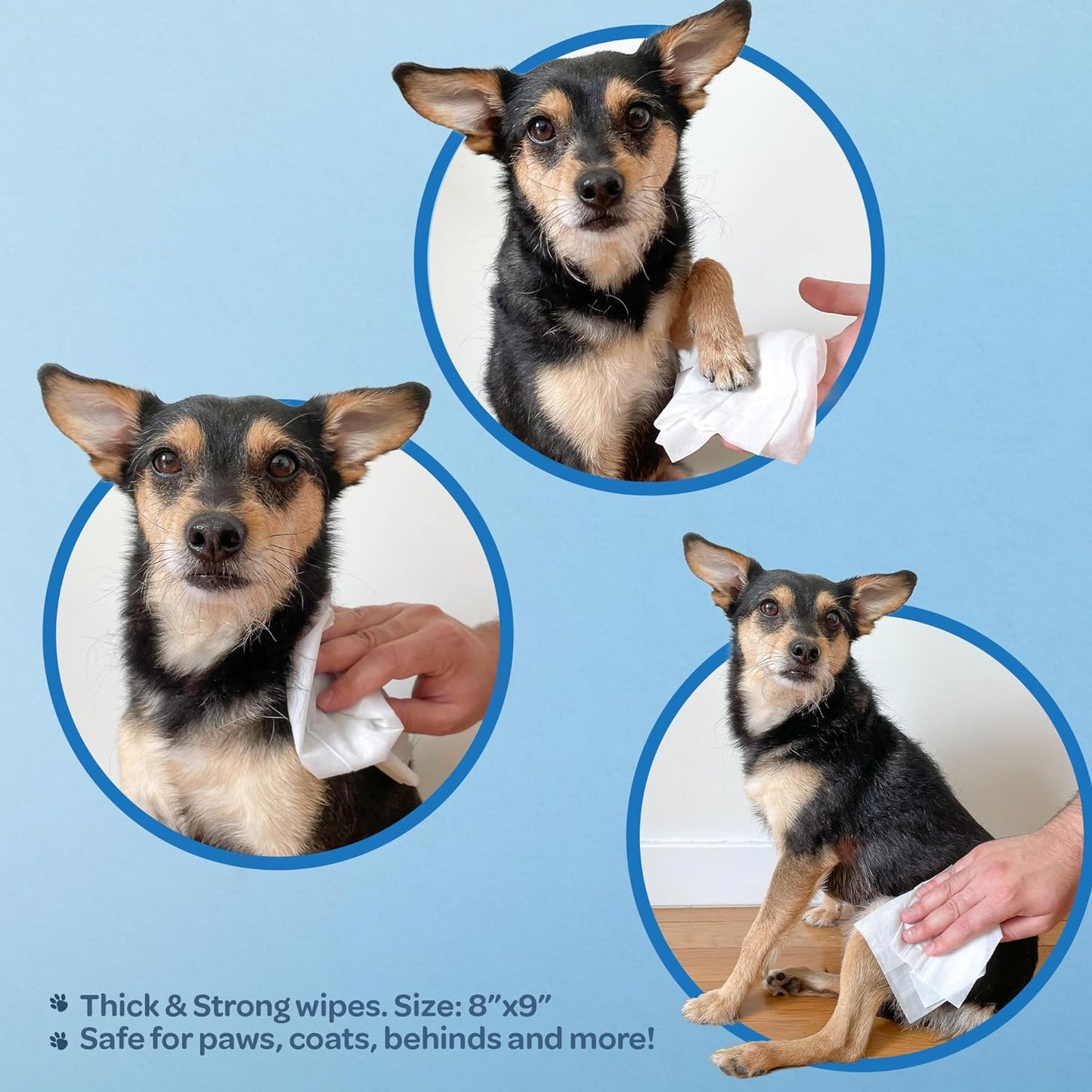 Best Pet Supplies - Toallitas de aseo para mascotas, para perros y gatos