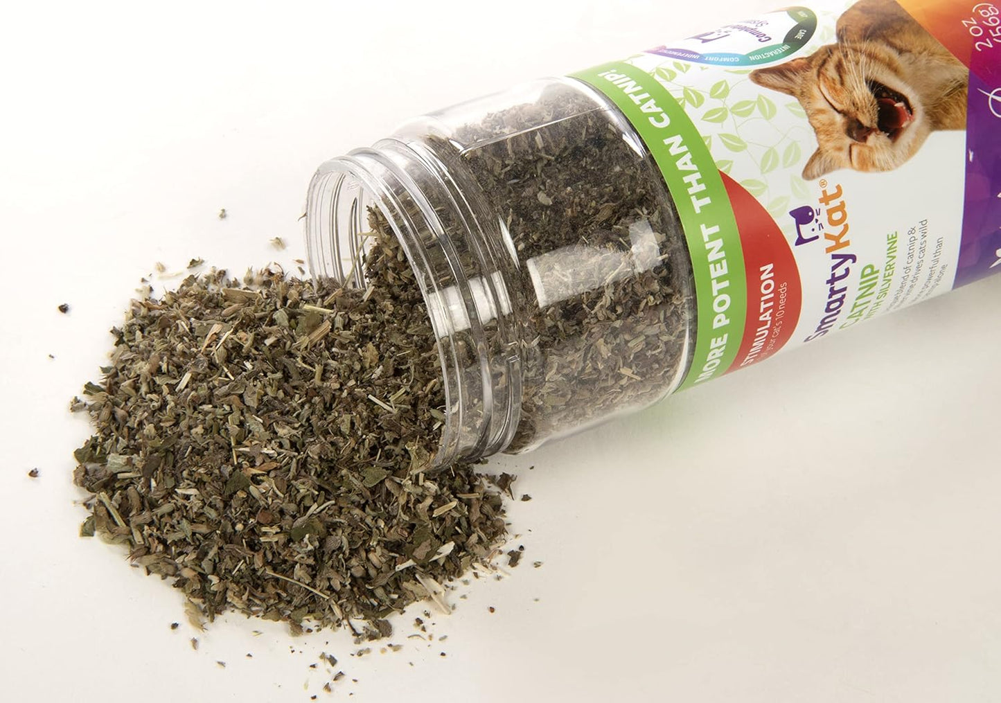 SmartyKat catnip con silvervine 56g